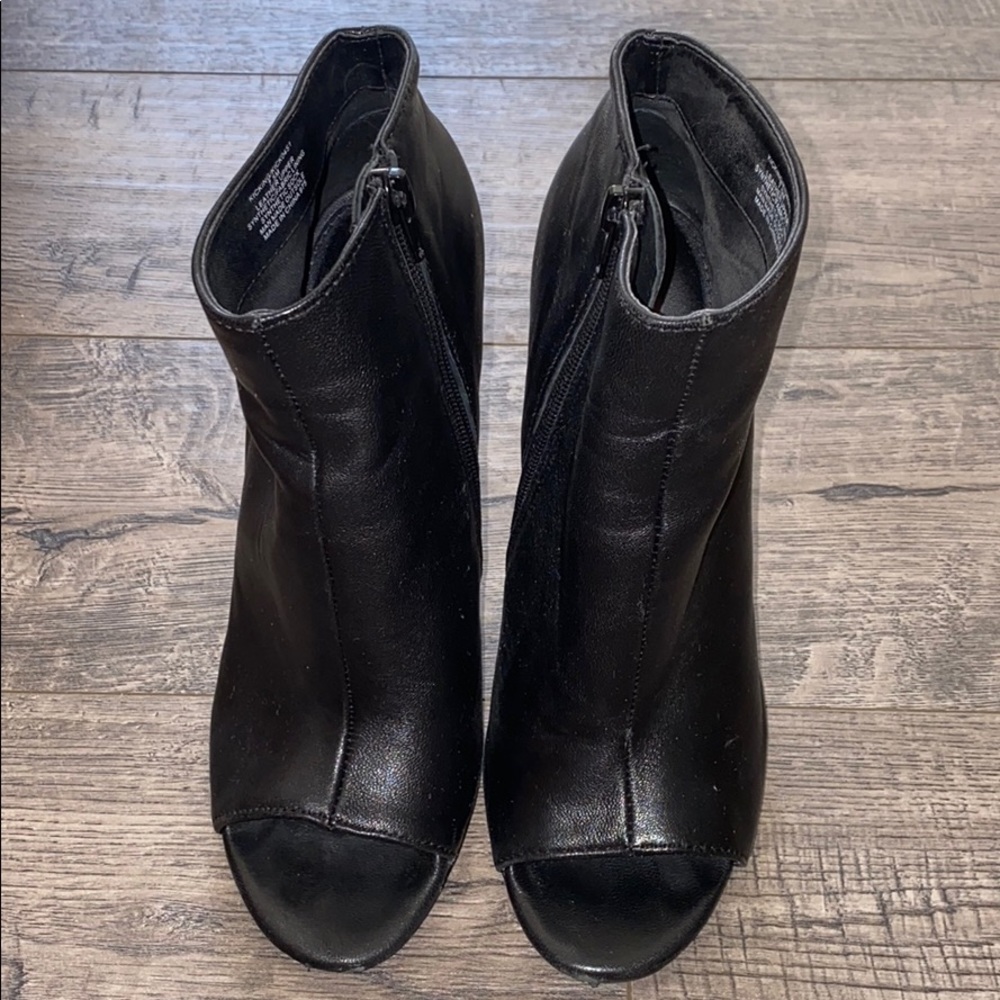 Aldo Open Toe Ankle Booties